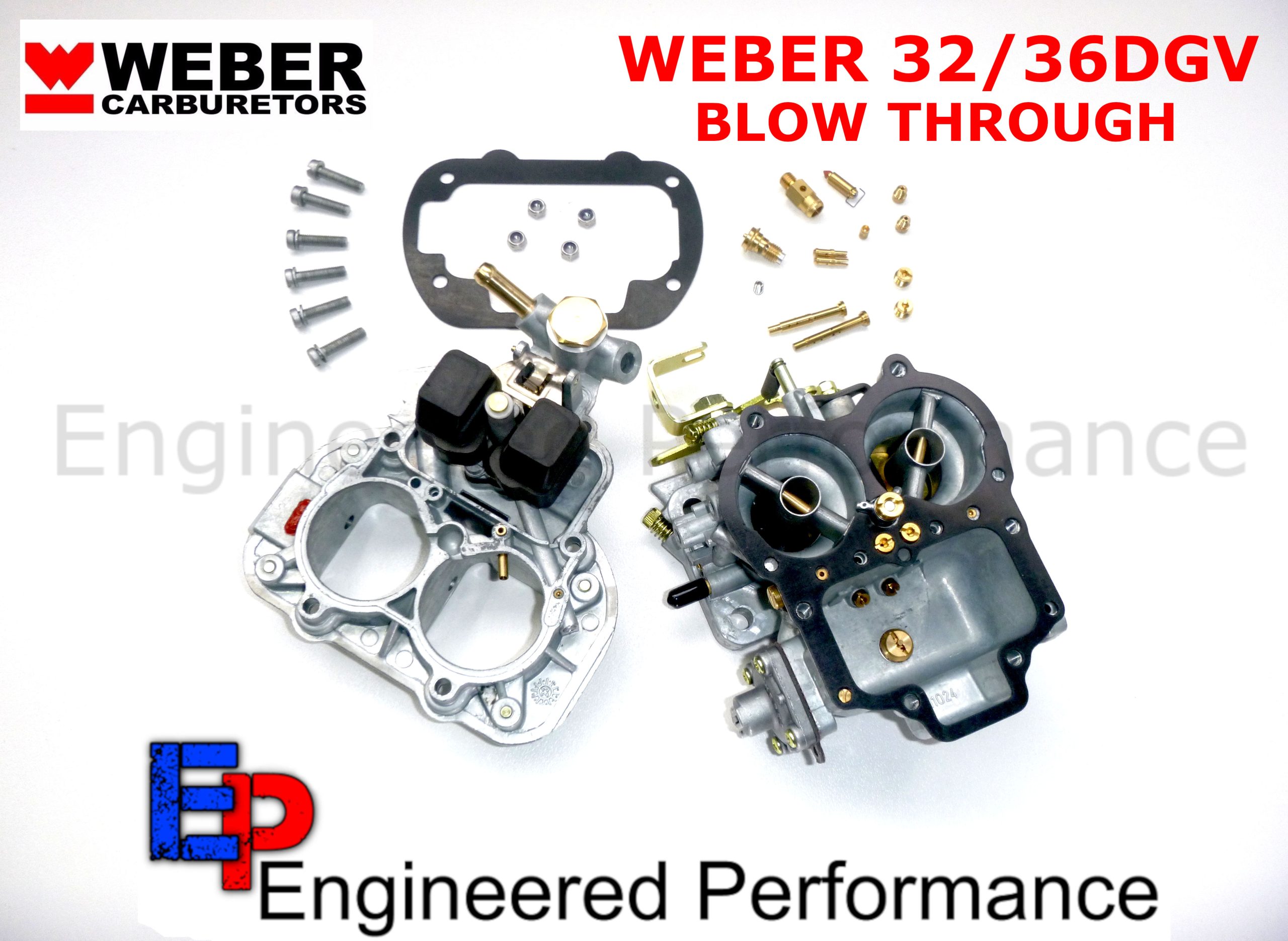 Weber 32-36DGV blow through - disassembled